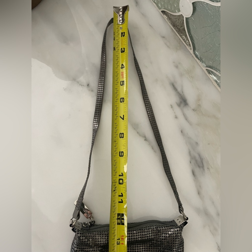 WHITING & DAVIS Gunmetal Metal Mesh Shoulder Bag - Picture 5 of 11